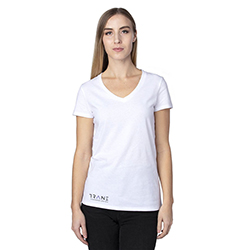 LADIES' V-NECK SUSTAINABLE T-SHIRT