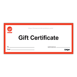 TRANE COMMERCIAL GIFT CERTIFICATE